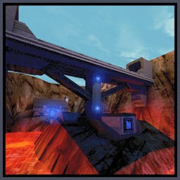 CTF-BridgeOverTroubledLava Bridge over troubled lava.
